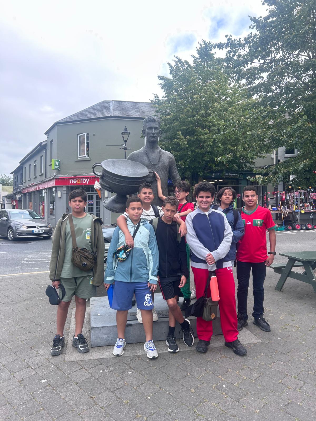 Students visiting the National Stud together